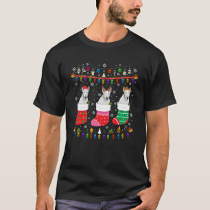 Bull Terrier Dog Weihnachtssocken Ugly Christmas S T-Shirt