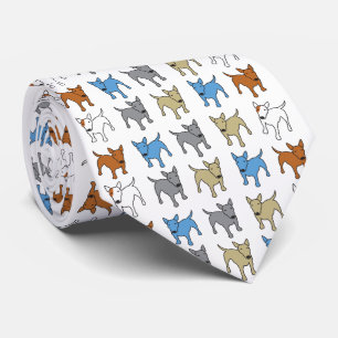 Bull Terrier Dog Welpe Vater Rasse mehrfarbig Krawatte