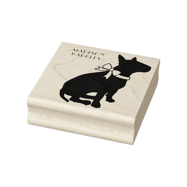 Bull Terrier Doppy Gummistempel (Stempel)