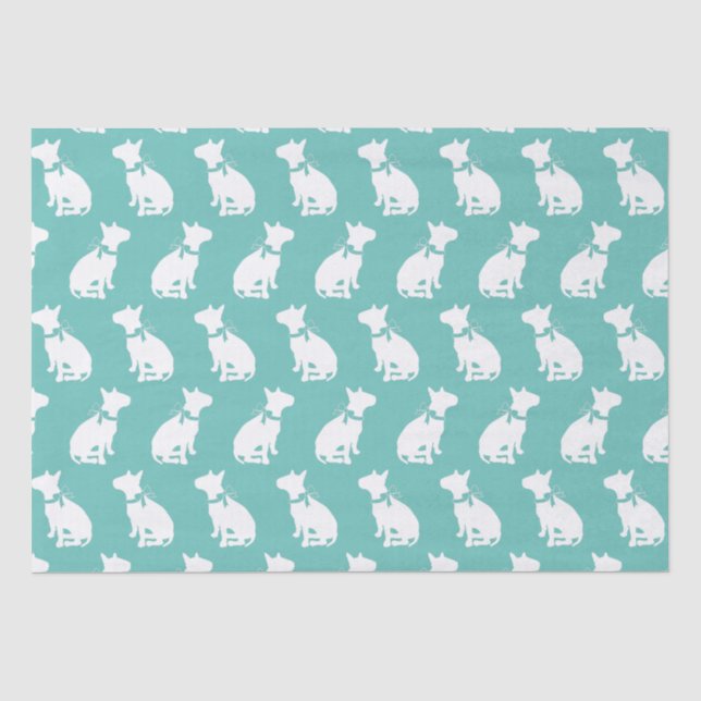 Bull Terrier Doppy Seidenpapier (Vorderseite)