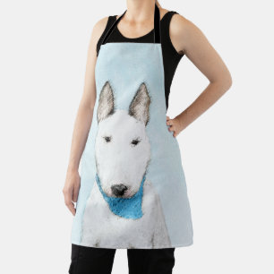 Bull Terrier Gemälde - Süße originelle Hundekunst Schürze