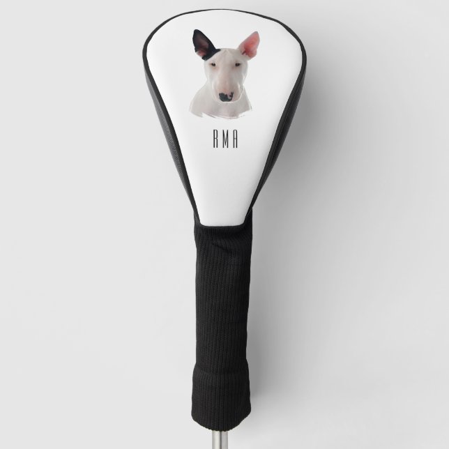 Bull Terrier Golf Headcover (Vorderseite)