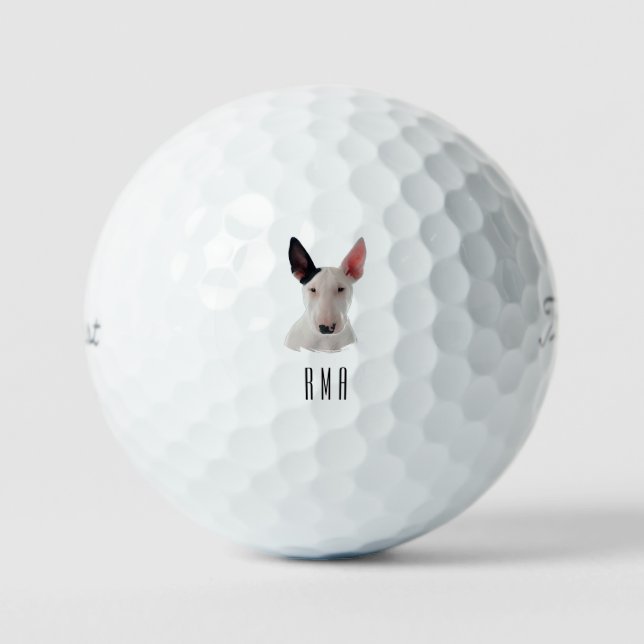 Bull Terrier Golfball (Vorderseite)