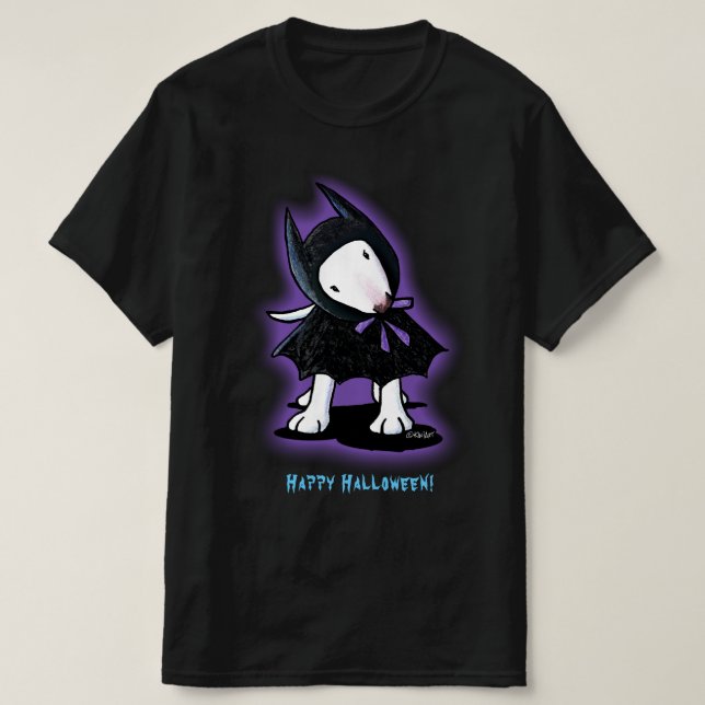 Bull Terrier Halloween KiniArt T - Shirt (Design vorne)