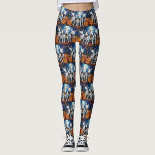 Bull Terrier Halloween Spooky Leggings
