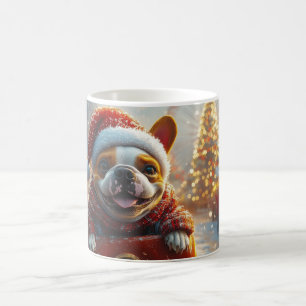 Bull Terrier Hund Achterbahn Weihnachten Kaffeetasse