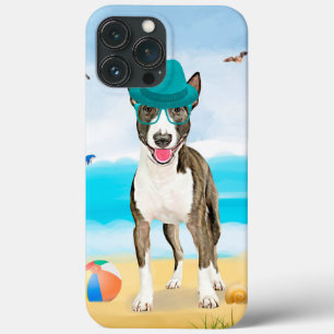 Bull Terrier Hund am Strand Case-Mate iPhone Hülle