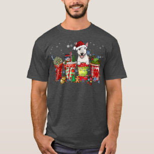 Bull Terrier Iced Latte Snowmen Süßigkeiten Snow C T-Shirt
