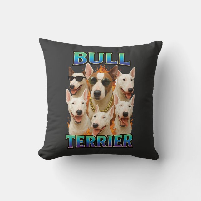 Bull Terrier  Kissen (Vorderseite)