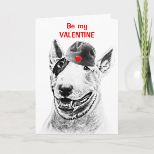 BULL-TERRIER - kundenspezifische Feiertagskarte