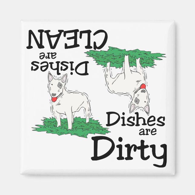 Bull Terrier Lovers Dishwasher Magnet (Vorne)