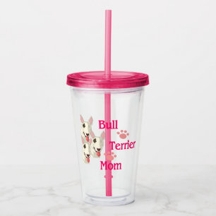 Bull Terrier Mama Acrylbecher Acryltrinkbecher