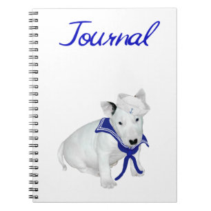 Bull Terrier Matrosen Journal Notizblock