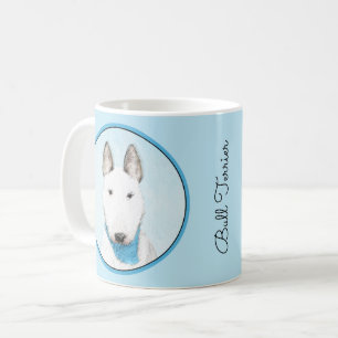 Bull Terrier Painting - Niedliche Hundekunst Kaffeetasse