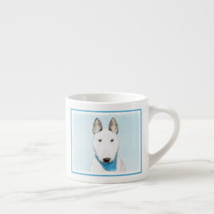 Bull Terrier Painting - Niedliche Original Dog Art Espressotasse