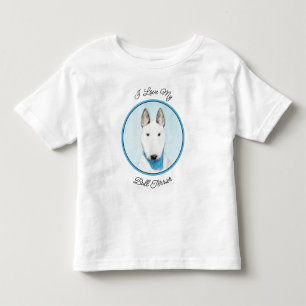 Bull Terrier Painting - Niedliche Original Dog Art Kleinkind T-shirt
