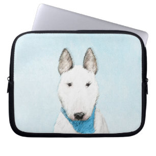 Bull Terrier Painting - Niedliche Original Dog Art Laptopschutzhülle