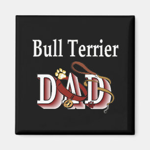 bull terrier papa Magnet