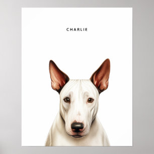 Bull Terrier Personalisiert Print Poster