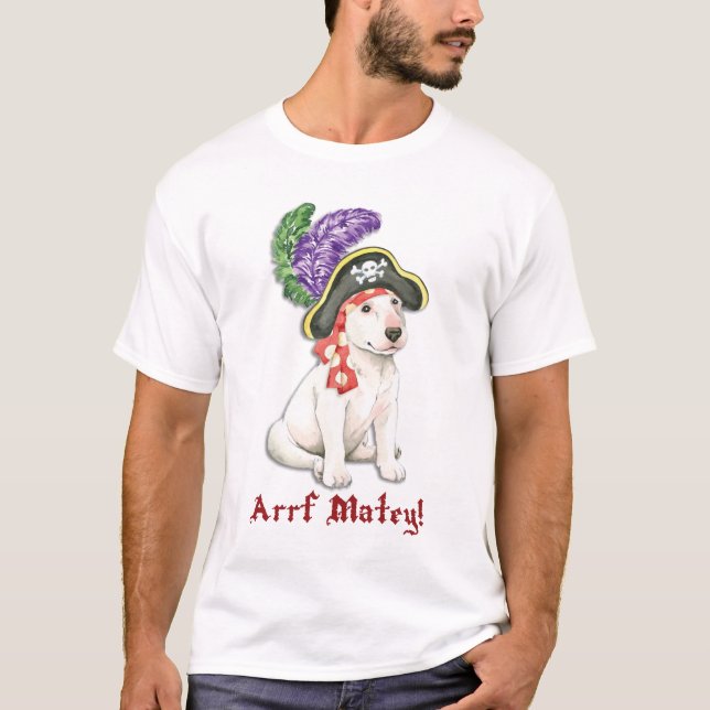 Bull Terrier Pirate T-Shirt (Vorderseite)