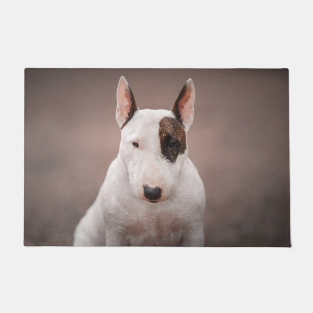 Bull Terrier Portrait Fußmatte (Vorderseite)