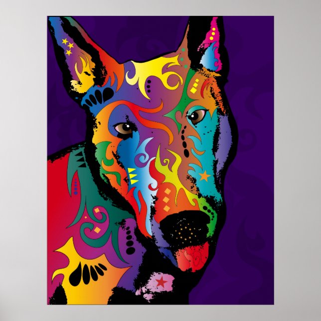 Bull Terrier Poster (Vorne)