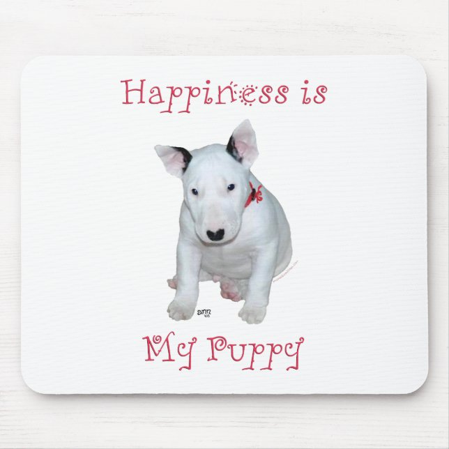 Bull Terrier Puppy Mousepad (Vorne)