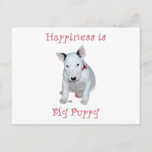 Bull Terrier Puppy Postkarte