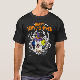 Bull Terrier Skeleton Herzenslust Howl O Weekly Co T-Shirt