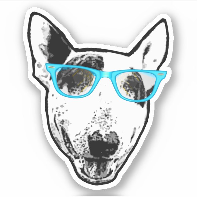 Bull Terrier Sticker (Vorderseite)