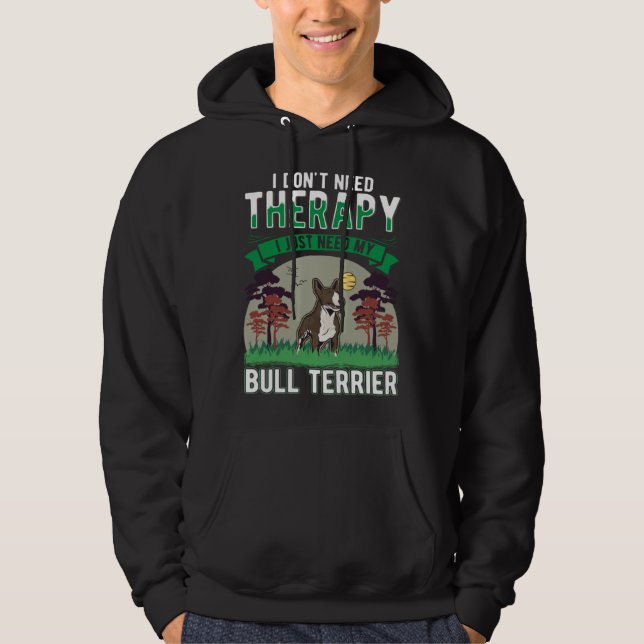 Bull Terrier Therapie Hoodie (Vorderseite)
