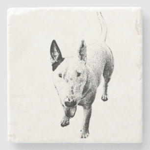 Bull Terrier Untersetzer – Echte Hunde-Energie