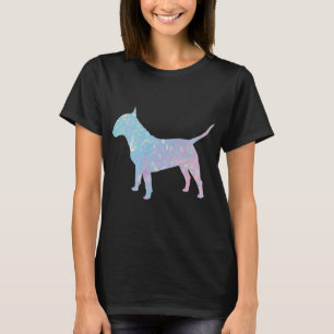 Bull Terrier Wasserfarbe T-Shirt