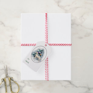 Bull Terrier Weihnachtsgeschenke Tags Geschenkanhänger