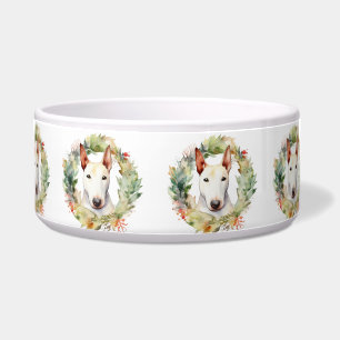 Bull Terrier Weihnachtsmann Napf