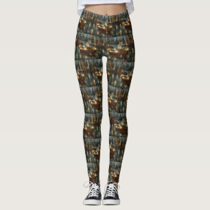 Bull Terrier Weihnachtsreise Leggings