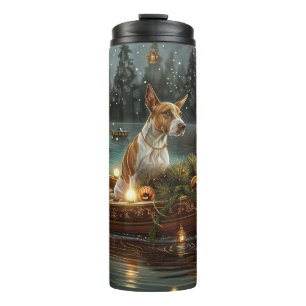 Bull Terrier Weihnachtsreise Thermosbecher