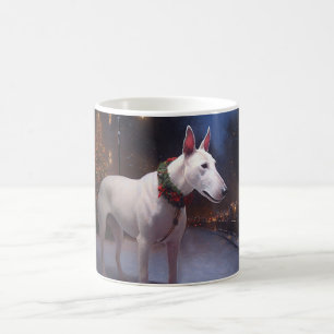 Bull Terrier Weihnachtssaison Kaffeetasse