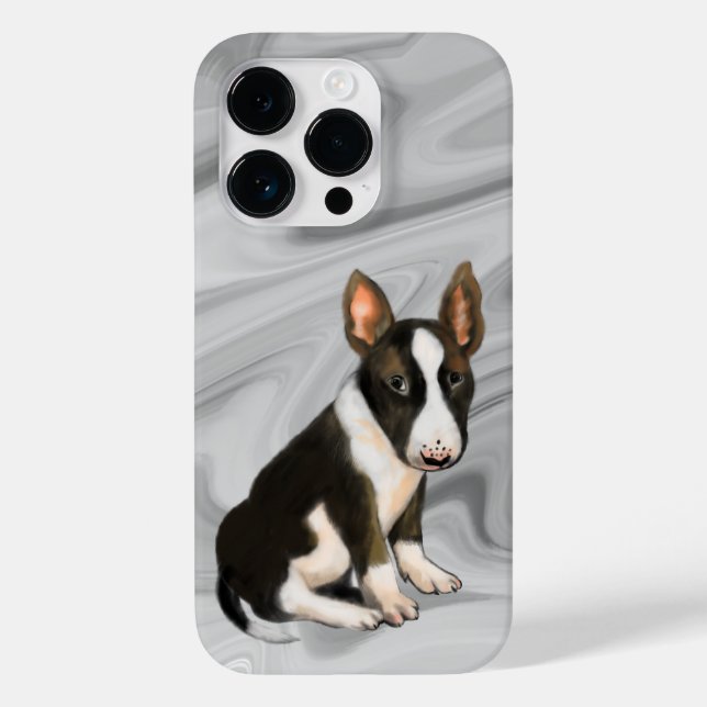 Bull Terrier Welpe Case-Mate iPhone 14 Pro Hülle (Rückseite)