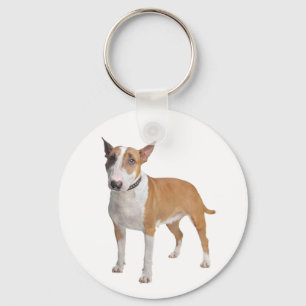 Bull Terrier Welpe Hund Liebe Schlüsselanhänger