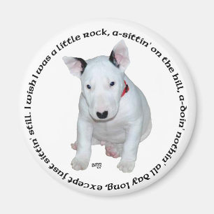 Bull Terrier Welpen-Liederchen Magnet