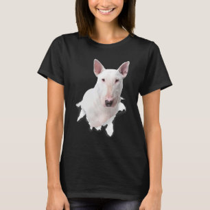 Bull Terrier Zerrissenes Tuch Für Hund Hundemama T-Shirt