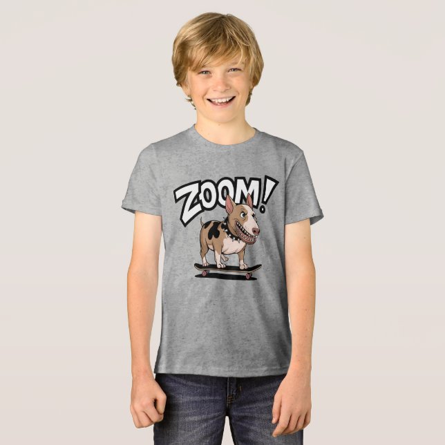 Bull Terrier - Zoom Tri-Blend Shirt (Vorderseite voll)