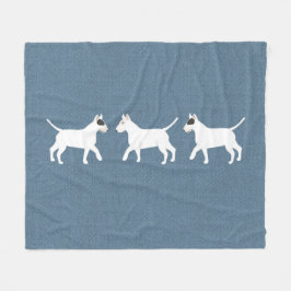 Bull Terriers Fleece Blanket