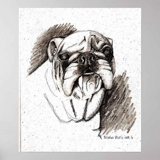 Bull Time Dog Poster (Vorne)
