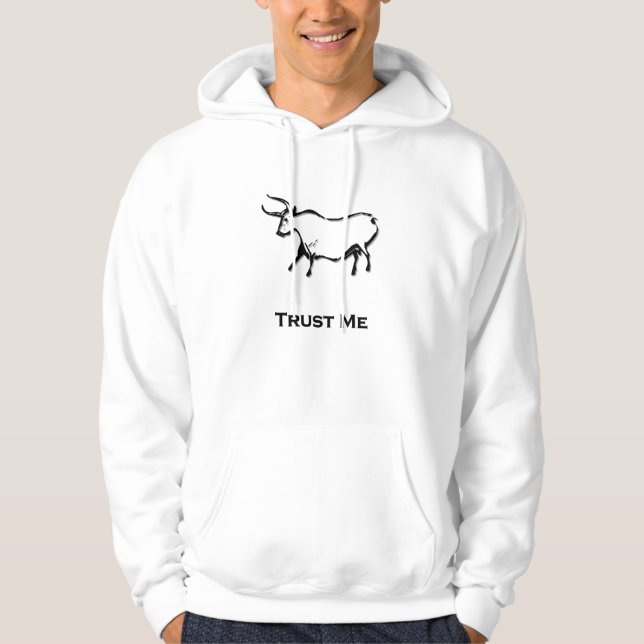 Bull Trust Me Black Hoodie (Vorderseite)