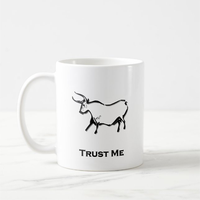 Bull Trust Me Black Kaffeetasse (Links)