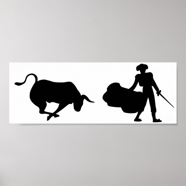 Bull und Matador Poster (Vorne)