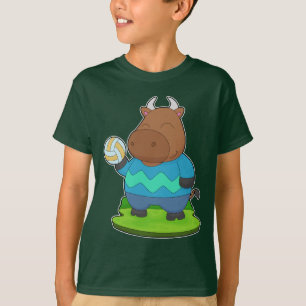Bull Volleyball-Spieler Volleyball T-Shirt