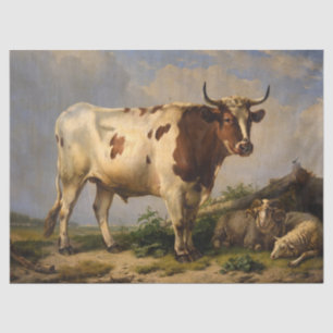 Bull von Eugene Joseph Verboeckhoven Seidenpapier